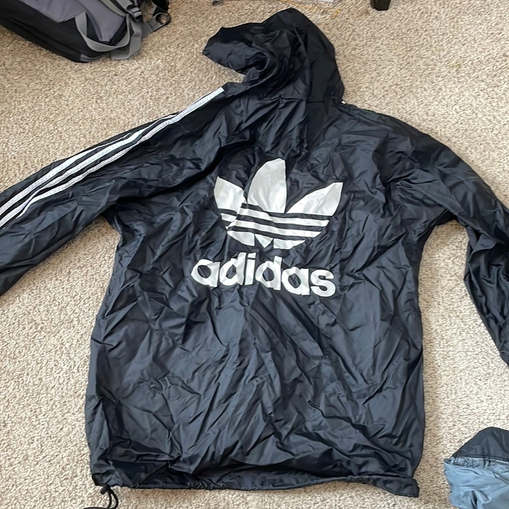 Adidas rain jacket hoodie